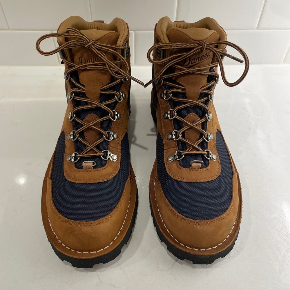 Danner Men's Brown and Blue Hiking Boots